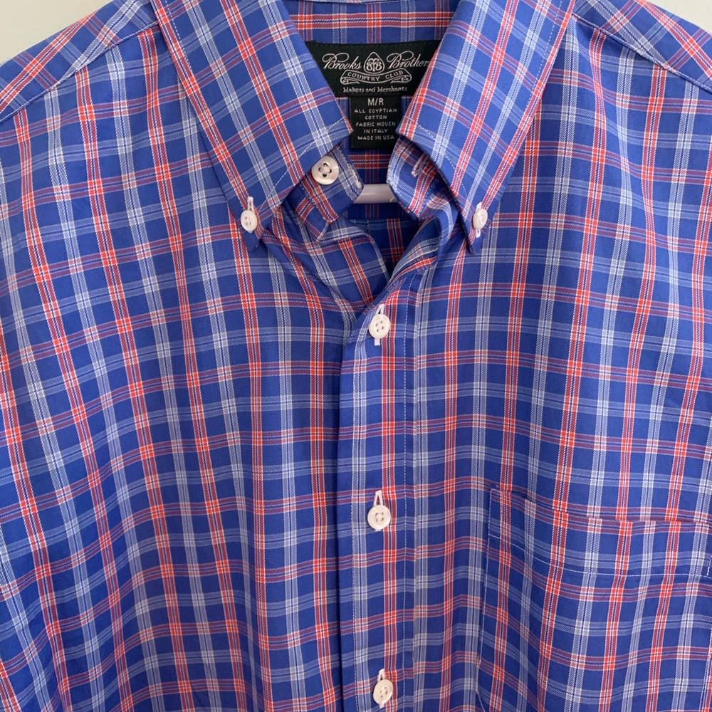 Brooks Brothers Medium Plaid Button Down